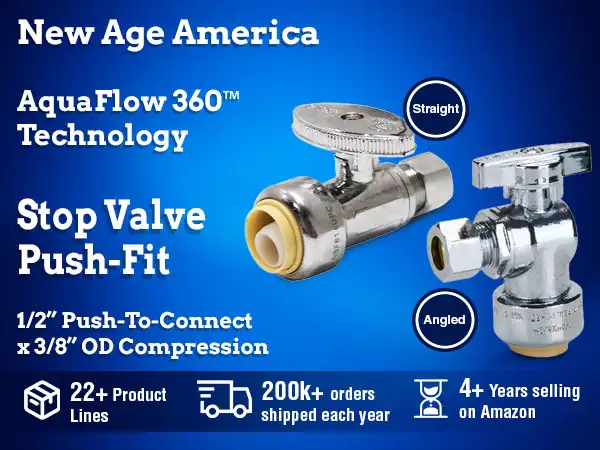 STOP VALVE - PUSH-FIT - MOBILE