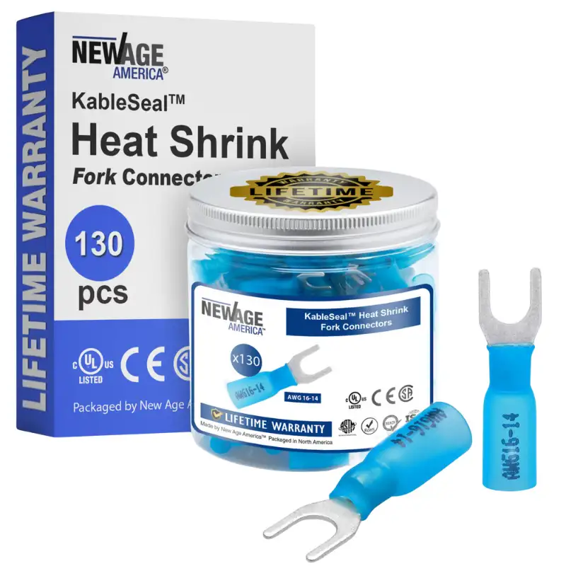 Heat Shrink Fork Connectors
