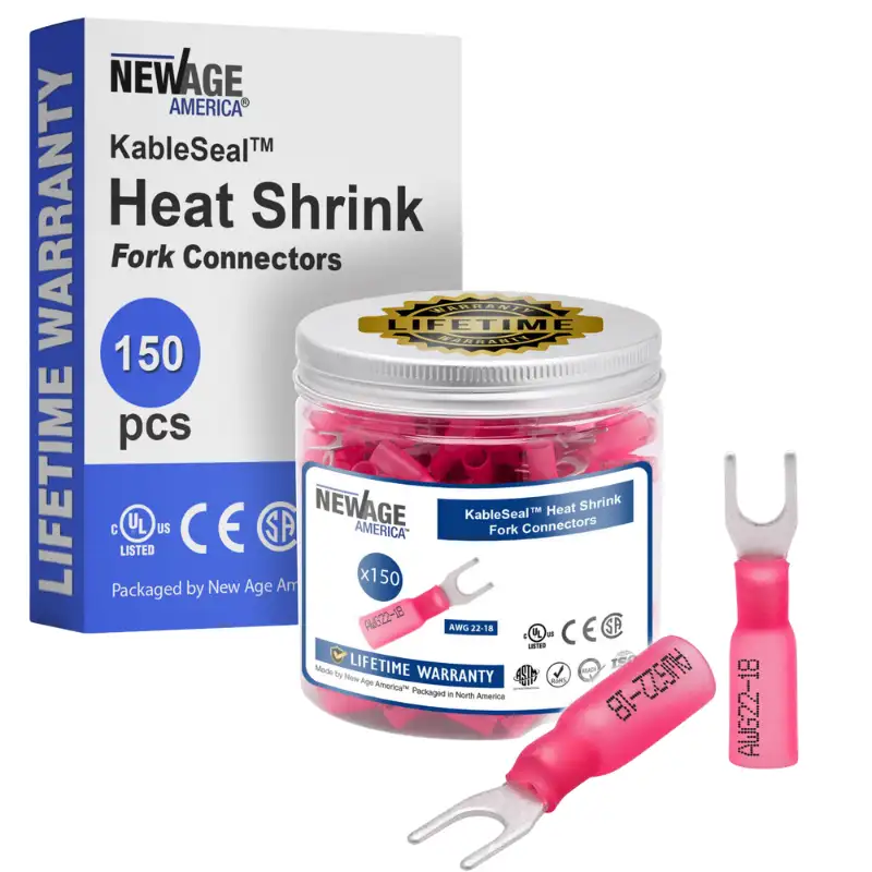 Heat Shrink Fork Connectors
