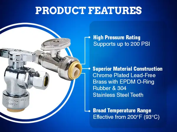 STOP VALVE - PUSH-FIT - MOBILE