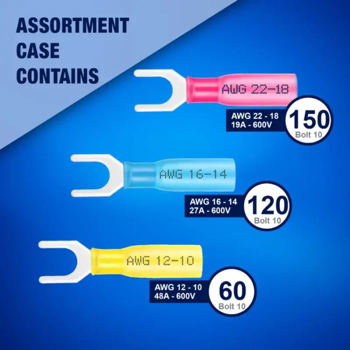 Heat Shrink Fork Connectors