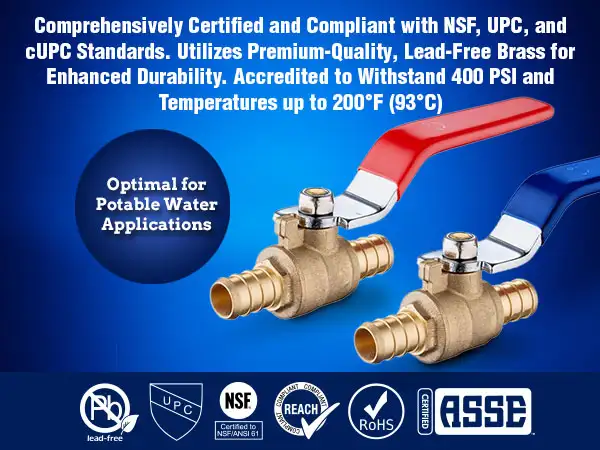 BALL VALVE - PEX - MOBILE