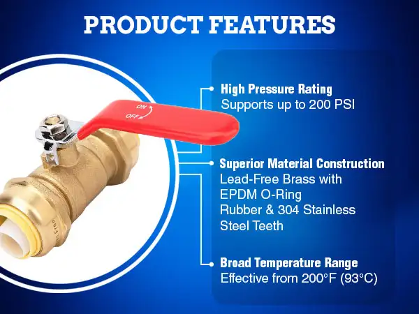 BALL VALVE - PUSH-FIT - MOBILE