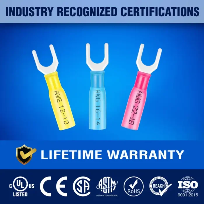 Heat Shrink Fork Connectors