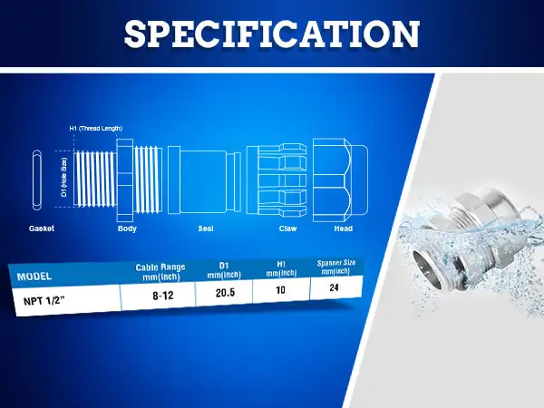 CABLE GLANDS - MOBILE - STEEL