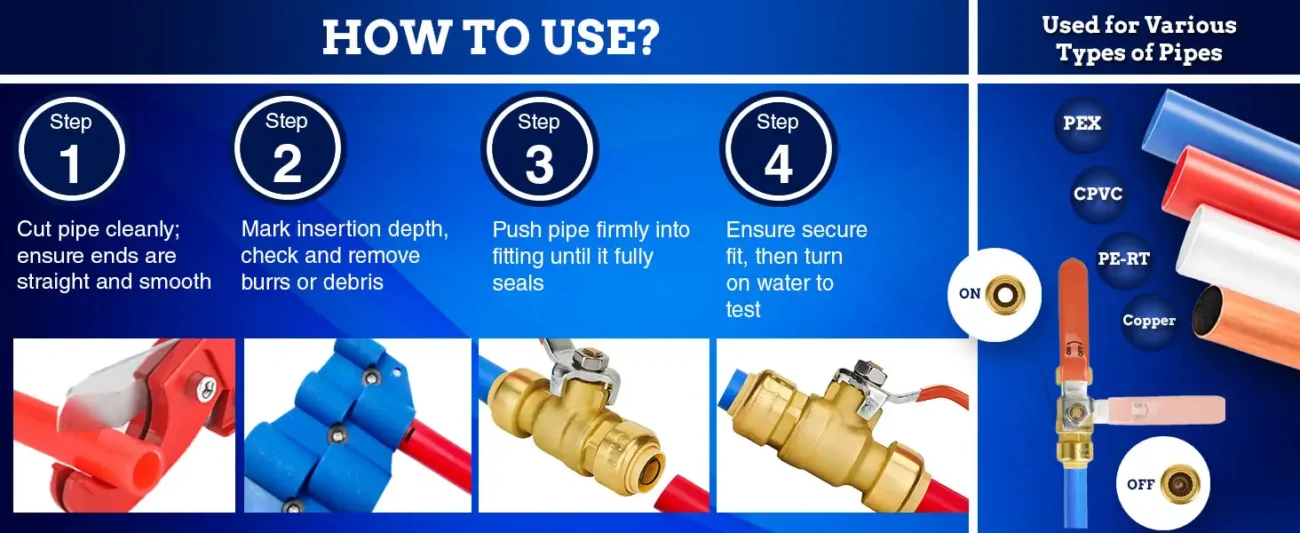BALL VALVE - PUSH-FIT