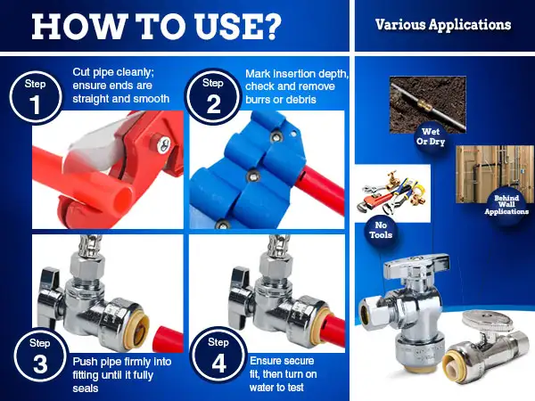 STOP VALVE - PUSH-FIT - MOBILE