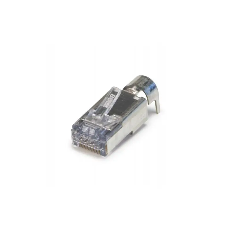 100027C.1 Platinum Tools 100027C ezEX48 Shielded CAT6A Connector, External Ground, Pack of 25 - Image 2
