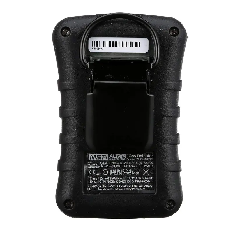 10092521.3 MSA 10092521 ALTAIR Single-Gas Detector – H₂S (Low 10 ppm / High 15 ppm), Black Case - Image 2