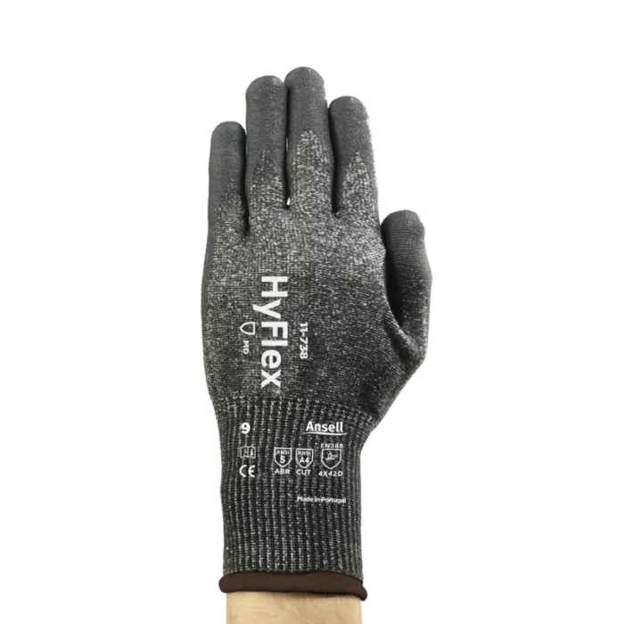 Ansell 11-738 HyFlex FORTIX Cut-Resistant Gloves, INTERCEPT A4, - Size 6 - XS - Pair - Image 2