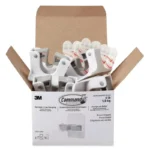 3M 17007-S6NA Command Broom Gripper, White/Gray - 6 Pack