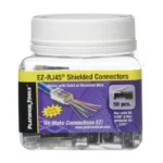 Platinum Tools 202020J EZ-RJ45 STP Cat5e/6 Connector Int. Ground, Pack of 50