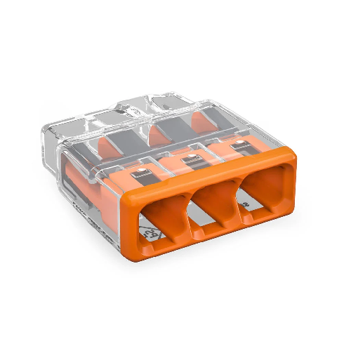 Wago 2273 quick-plug terminal, 3 conductors (0,5 - 2,5 mm²)