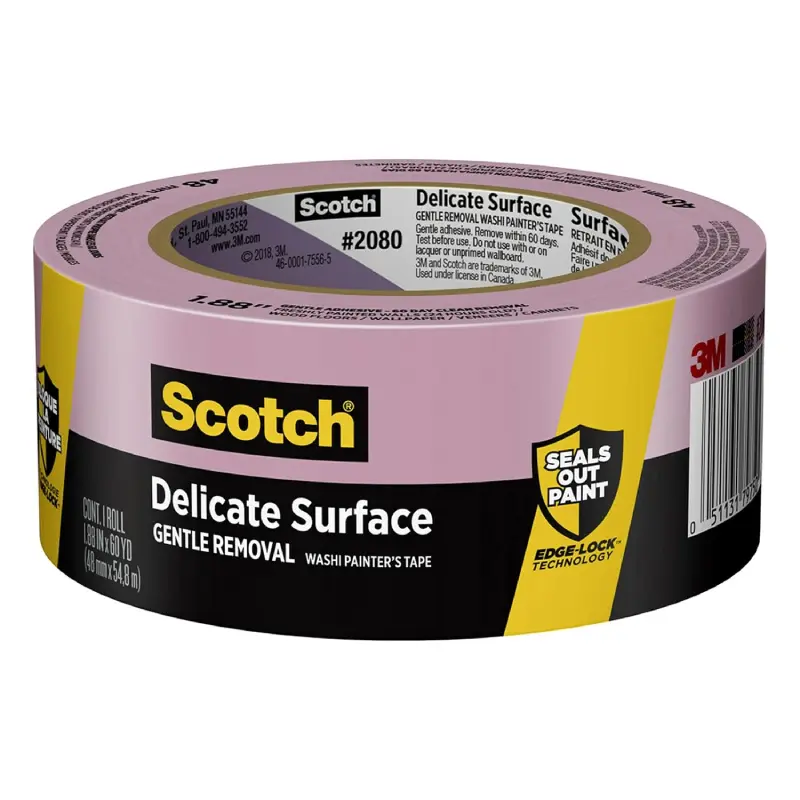 2080-48EC.webp 3M 2080-48EC Scotch Delicate Surface Painter's Tape, 1.88 in x 60 yd - Image 1