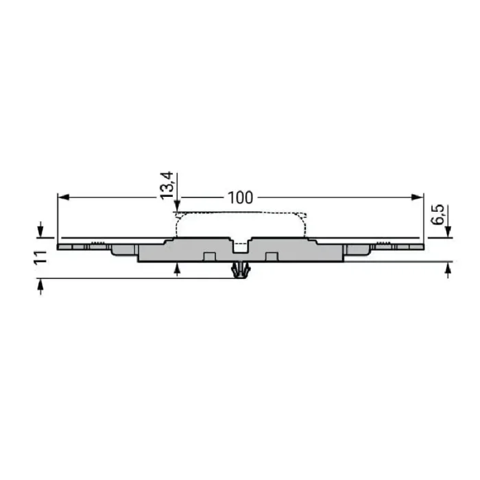 WAGO 221-2513 Mounting Carrier For Inline Series Splicing Connector - Image 4