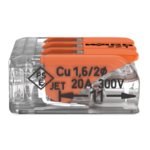 WAGO 221-413 Compact Splicing Connector - 221 Series 12 AWG Lever Connector - Image 3