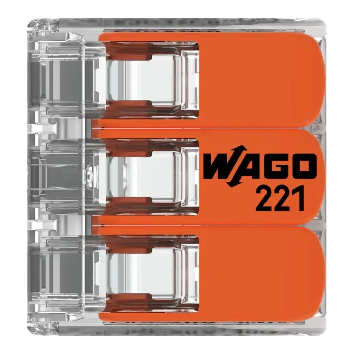WAGO 221-413 Compact Splicing Connector - 221 Series 12 AWG Lever Connector - Image 4
