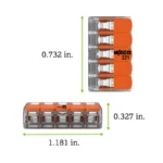 WAGO 221-415 Compact Splicing Connector - 221 Series 12 AWG Lever Connector - Image 8