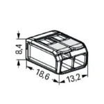 WAGO 221-482 Ex Range Compact Splicing Connector - 221 Series 12 AWG Lever Connector - Image 5