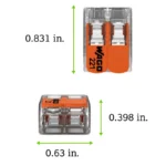 WAGO 221-612 Compact Splicing Connector - 221 Series 10 AWG Lever Connector - Image 7