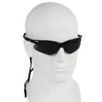 Kleenguard 22475 V30 Nemesis Safety Glasses, with Anti-Fog Coating, Smoke Lenses, Black Frame - 12 Pairs - Image 3