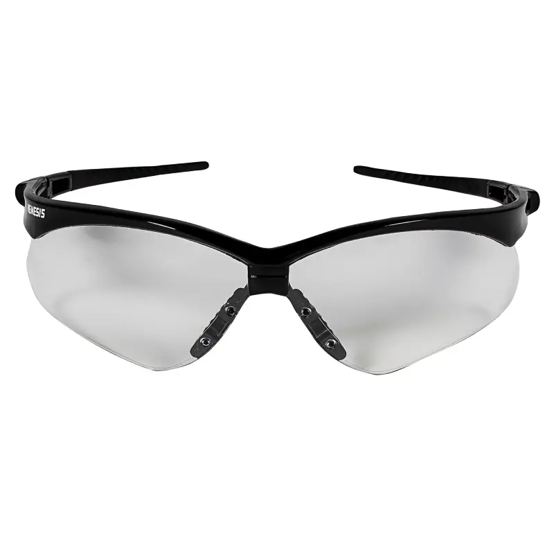 25676 Kleenguard 25679 V30 Nemesis Safety Glasses, Anti-Fog Coating, Clear Lenses with Black Frame  - 12 Pairs - Image 1