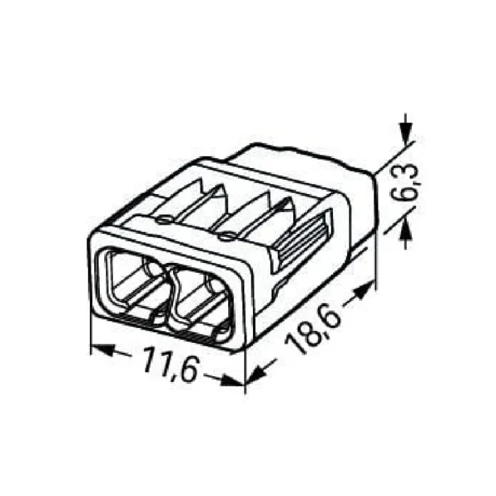 WAGO 2773-402 Compact Pushwire Connector - 2773 Series 12 AWG Push Connector - Image 5