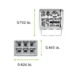 WAGO 2773-406 Compact Pushwire Connector - 2773 Series 12 AWG Push Connector - Image 8