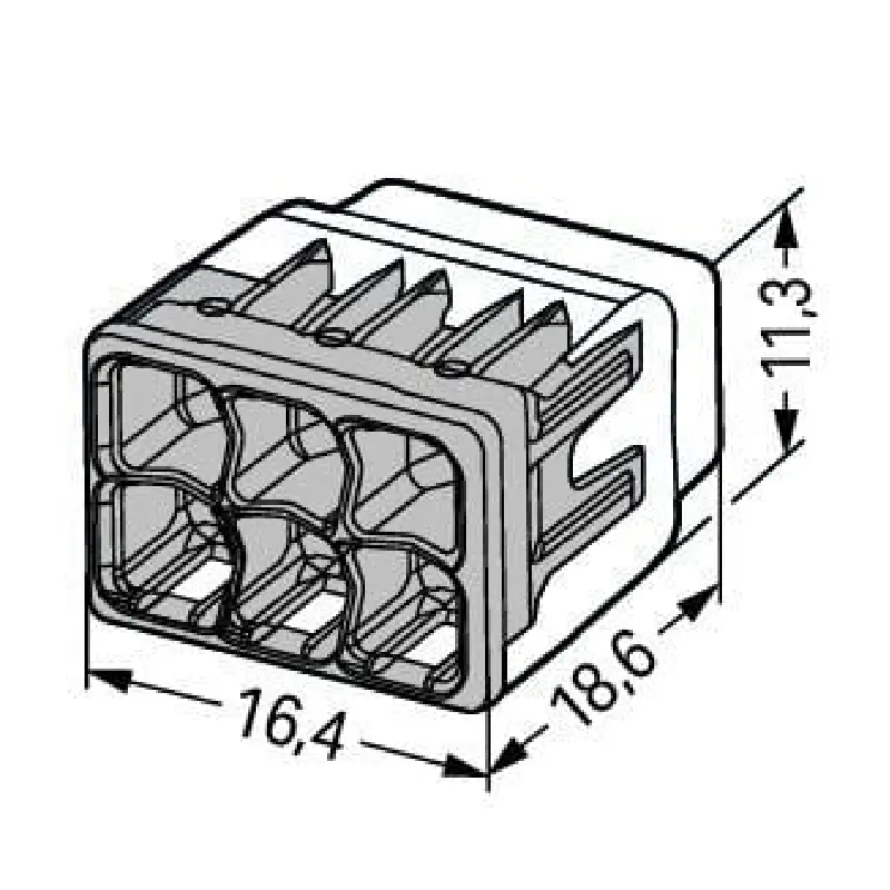 2773-406.4 WAGO 2773-406 Compact Pushwire Connector - 2773 Series 12 AWG Push Connector - Image 6