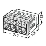 WAGO 2773-408 Compact Pushwire Connector - 2773 Series 12 AWG Push Connector - Image 6