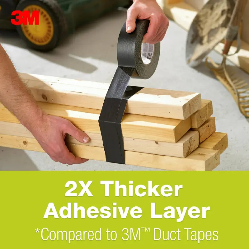 2830 3M 2830-B Extreme Hold Duct Tape Black, 1.88 in x 30 yd - Image 4