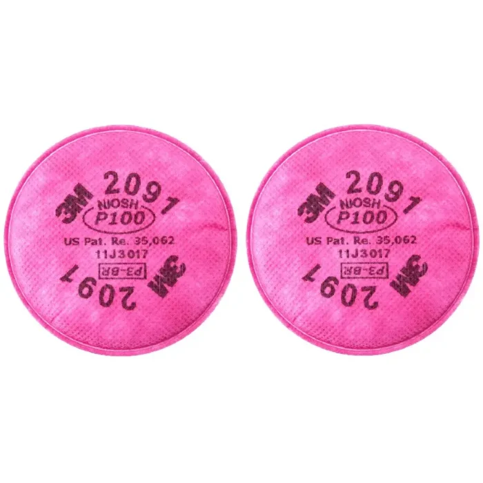 3M 2091 Particulate Filter P100 - Pair - Image 1