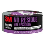 3M 2420 Scotch No Residue Duct Tape, Gray, 1.88 in x 20 yd (15-Pack)