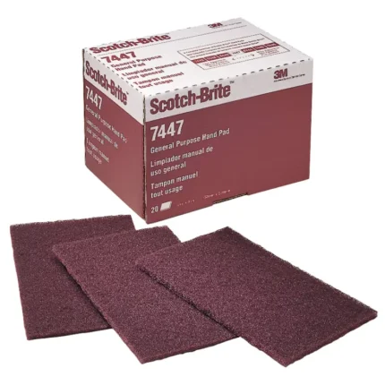 3M 7447 Scotch-Brite General Purpose Hand Pads 6" x 9" - 20 Pack