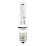 Bulbrite 473040 T3 Halogen Candelabra Light Bulb, 40W, Clear, E12 Base