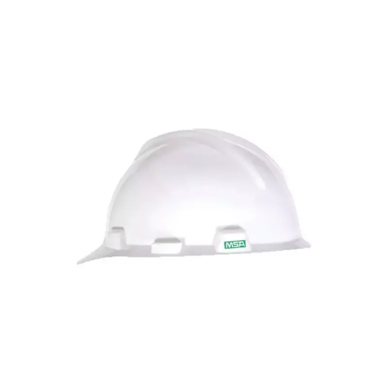477482 MSA 477482 V-Gard Slotted Cap, White, w/Fas-Trac III Suspension - Image 1