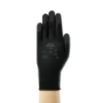 Ansell 48-126 EDGE Black Polyurethane-Coated 15-Gauge Work Gloves - Size 7 - S - 12 Pairs - Image 2