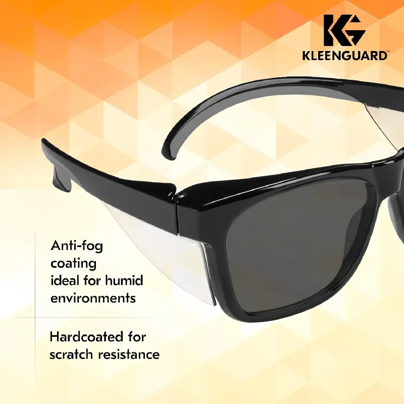 49311 Kleenguard 49311 V30 Maverick Safety Glasses - Grey Lens - Black - Anti-Fog - Image 2