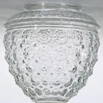 Satco 50-112 Pineapple Glass Shade; Height 6.00 inch; Fitter 3-1/4 inch; Diameter 5-1/2 inch