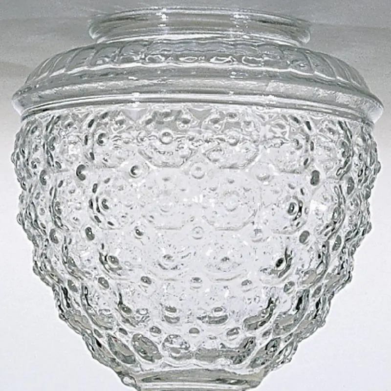 50-112 Satco 50-112 Pineapple Glass Shade; Height 6.00 inch; Fitter 3-1/4 inch; Diameter 5-1/2 inch - Image 1