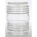 Satco ‎50-114 Clear Porch Glass Shade; Diameter 3-3/4 inch; Height 4-1/2 inch; Fitter 3-1/4 inch