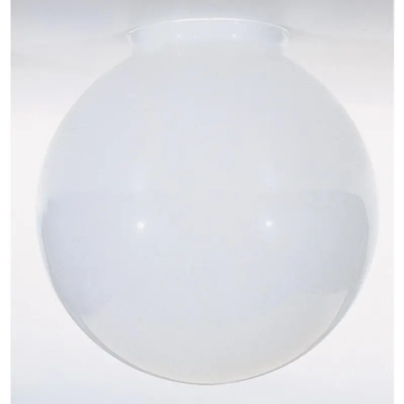 50-144 Satco 50-144 Sprayed Glossy White Ball Shade; Diameter 8 inch; Fitter 4 inch - Image 1