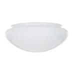 Satco 50-329 - 6 Inch Mushroom Glass Shade; 7-1/2 inch Diameter; 5-7/8 inch Fitter; 3-5/8 inch Height; Sprayed White Inside