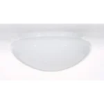 Satco 50-330 8 Inch Mushroom Glass Shade; 9-1/2 inch Diameter; 7-7/8 inch Fitter; 4 inch Height; Sprayed White Inside