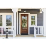 Satco 60-899 Central Park - 3 Light 21" Post Lantern with Clear Beveled Glass - Textured Black Finish - Image 2