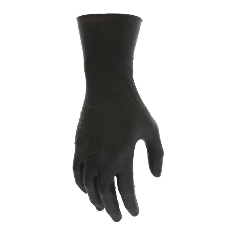 6062.2 MCR Safety 6062 NitriShield Powder Free Disposable Nitrile Gloves, Black - Size 10 - XL - Box of 100 - Image 3