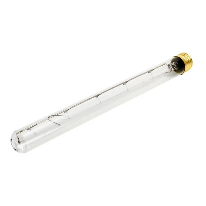 705140.webp Bulbrite 705140 40W T8 Clear Tube Incandescent Light Bulb with E26 Base - Image 1