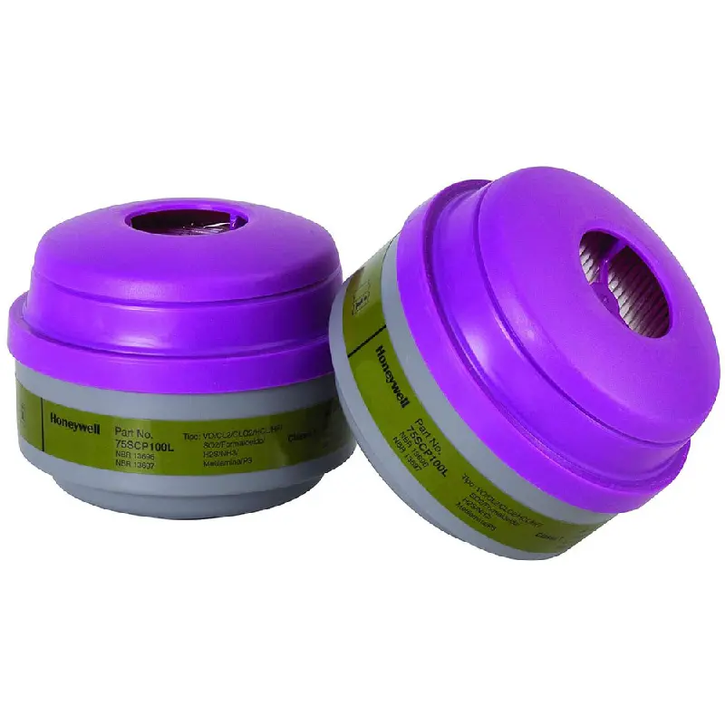 75SCP100L-1.webp Honeywell North 75SCP100L Multi-Contaminant P100 Respirator Cartridge - 1 Pair - Image 1