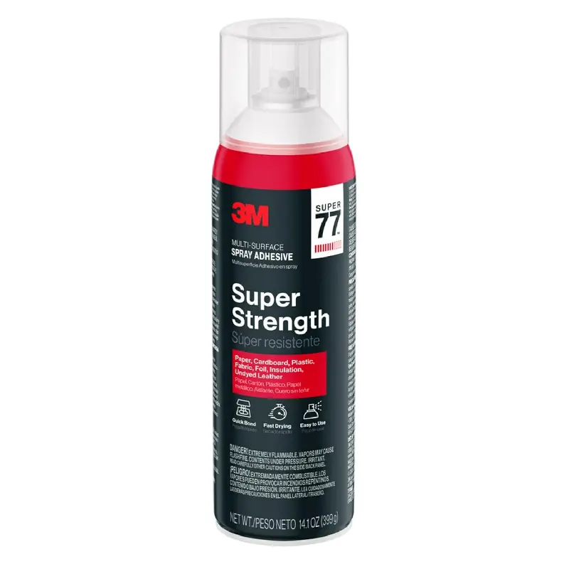 77-NAT-EF 3M 77-NAT-EF Super 77™ Multi-Surface Spray Adhesive - 14.1 oz. - Image 1