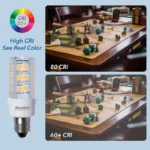 Bulbrite 770595 4.5W LED T6 Mini Tubular Bulb, 2700K Warm White, Clear, Dimmable, E12 Base - Image 3